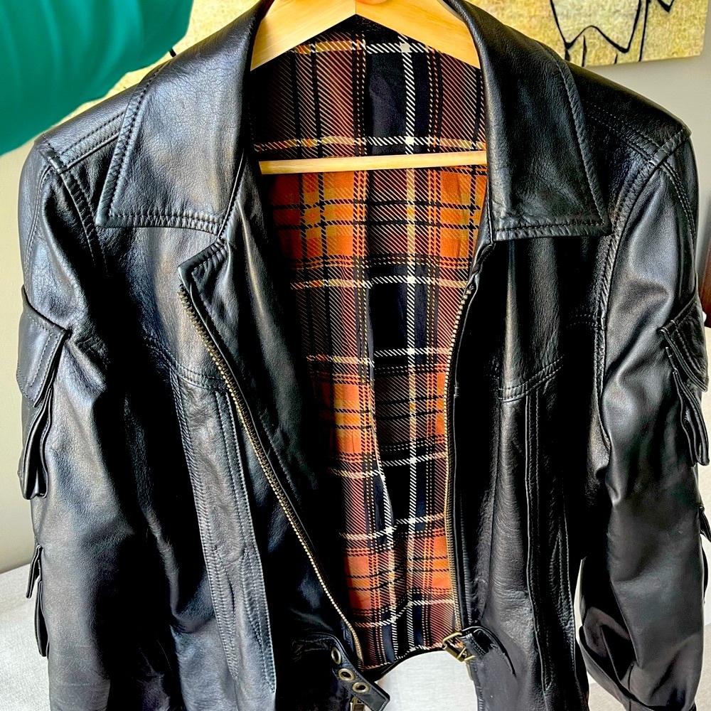 MIKA De Ja Vu - Real Genuine Calfskin Leather Jacket size Medium